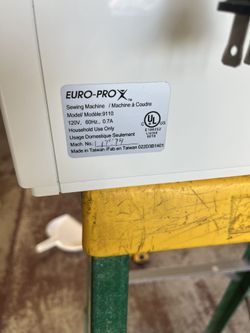 Euro Pro Sewing Machine