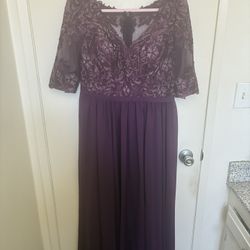 Originally $199 JJ’s House Size 12 Purple Dress BRAND NEW W/TAGS