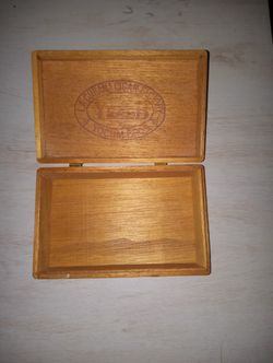 Vintage Yocum Bros. Wood Cigar Box