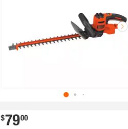 BLACK+DECKER 20 in. 3.8 AMP Corded Dual Action Electric Hedge Trimmer with Saw Blade Tip