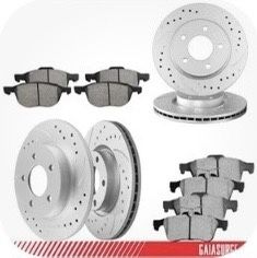Front & Rear Brake Rotors + Ceramic Brake Pads for 2005-2011 mazda 3