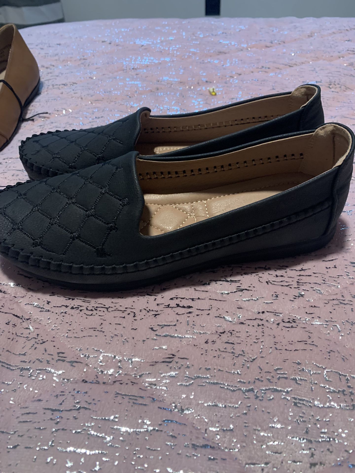 Womens Size 6.5 Black Dress Shoes Flats