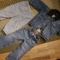 Baby Gap Denim Jacket, Levi Jean's, Sweats