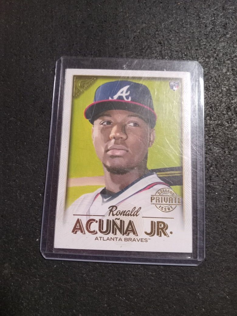 2018 Topps Gallery #140 Ronald Acuna Jr Private Issue Card