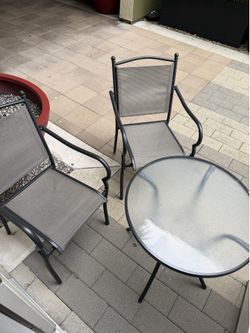Outdoor Furniture - Table and 2 Chairs