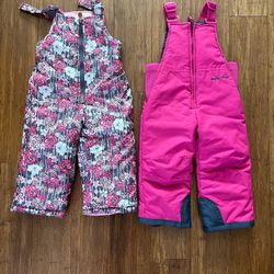 Toddler Girls, Snow, Bibs Size 2T