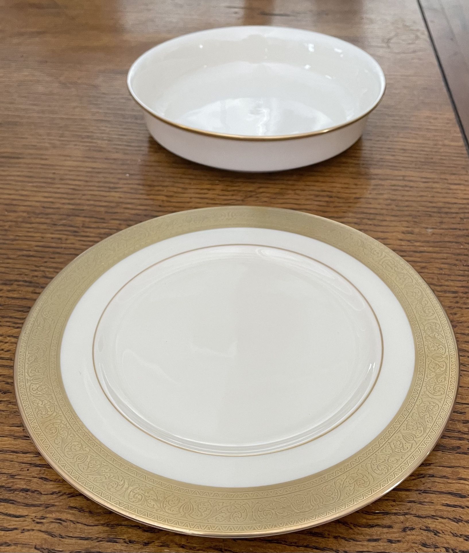 Lenox Coupe Soup Bowl Eternal (1) And Lenox Westchester Salad Plate Set Of 4