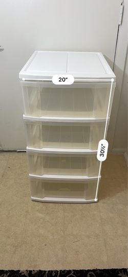 4-drawers plastic  storage