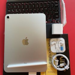 256gb Apple IPad 10th Generation (10.9” Liquid Retina / Latest 2022 ) with pen, keyboard, case & Accessories (warranty 02/ 2025)