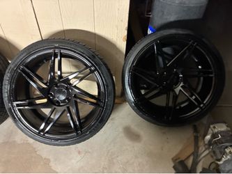 20” staggered wheels