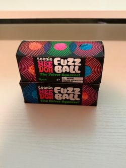 Teenie Nee Doh Fuzz Ball 3-Pack