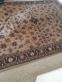 Huge Persian design rug 126 inch by 92 inch pet free smoke free