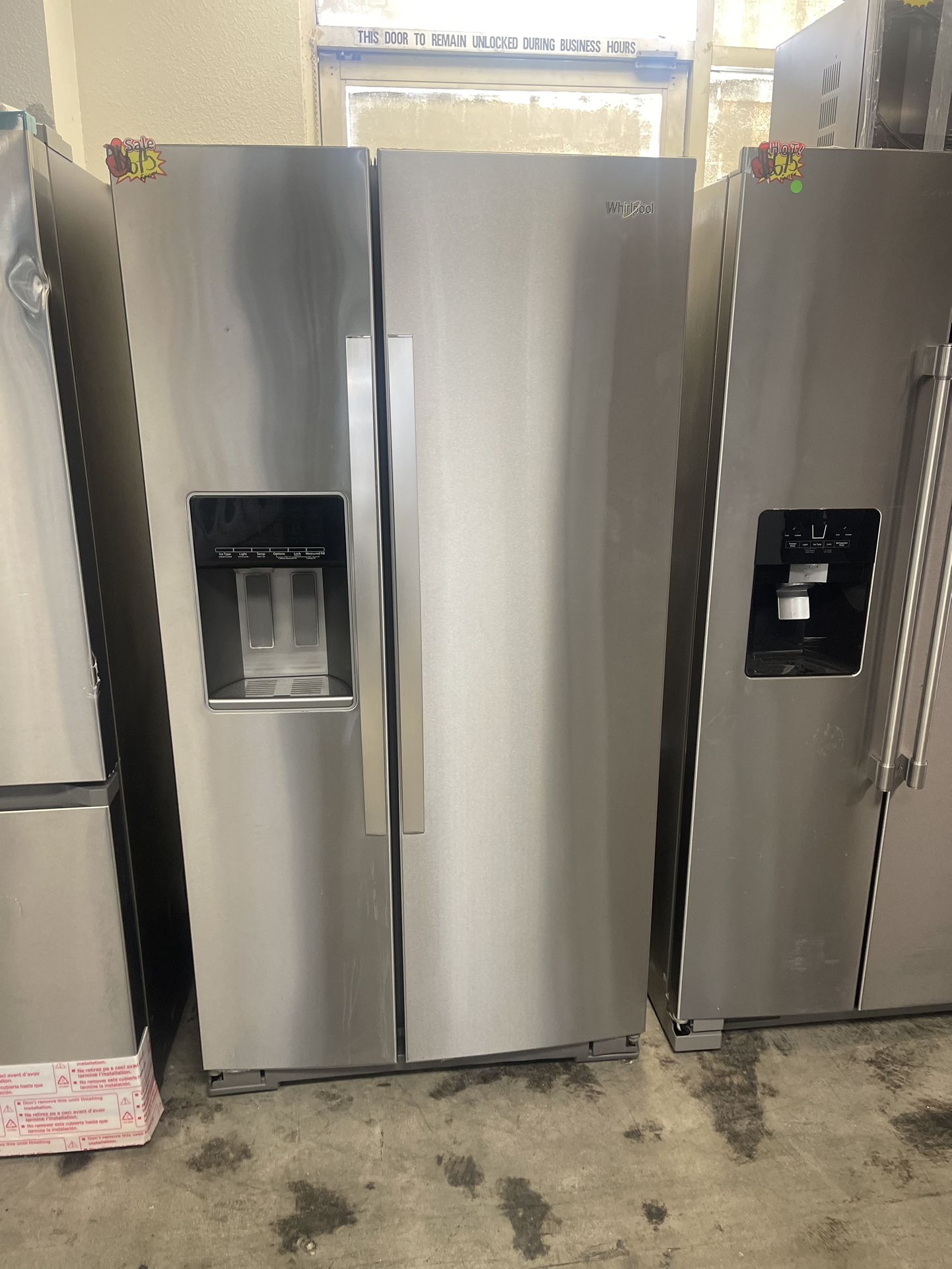 Whirlpool Refrigerator Side By Side Counter Depth 36” Width/24” Depth/70” Height