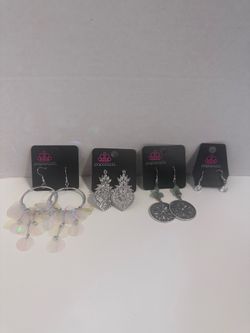 4 New paparazzi Pairs Earrings