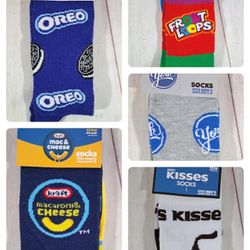 Odd Sox Men's Novelty Crew Socks Size 6-12 Assorted Styles NEW Food Snacks