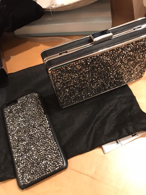 PURSE metal hard with Black Diamond design