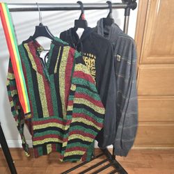 3 Reggae Bob Marley Hoodies