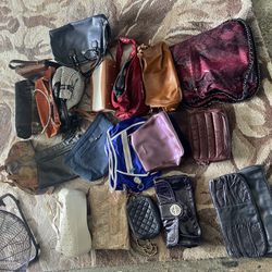 Huge Lot Ladies Handbags 