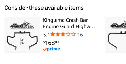 Motorcycle engine crash bar