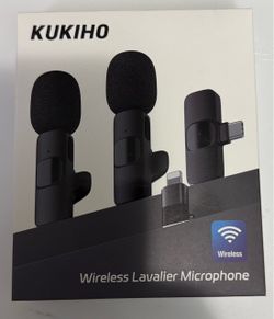 Wireless Lavalier Microphone Set (Dual Mics)