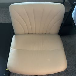 Large Beige Swivel Chair