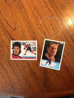 Two 1991 hockey cords