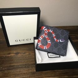 Gucci Black King Snake GG Wallet