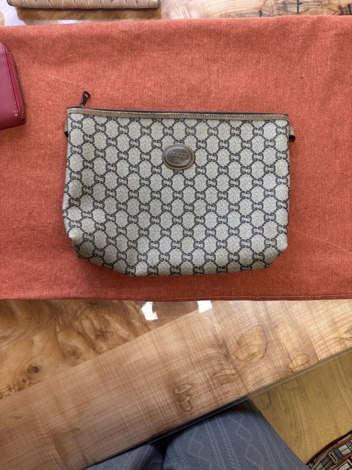 Authentic Gucci Pouch With D Rings 