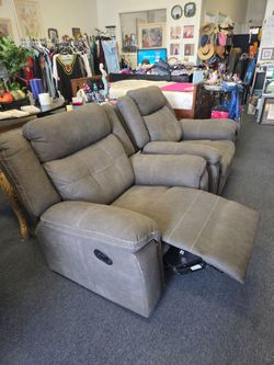 Grey recliners