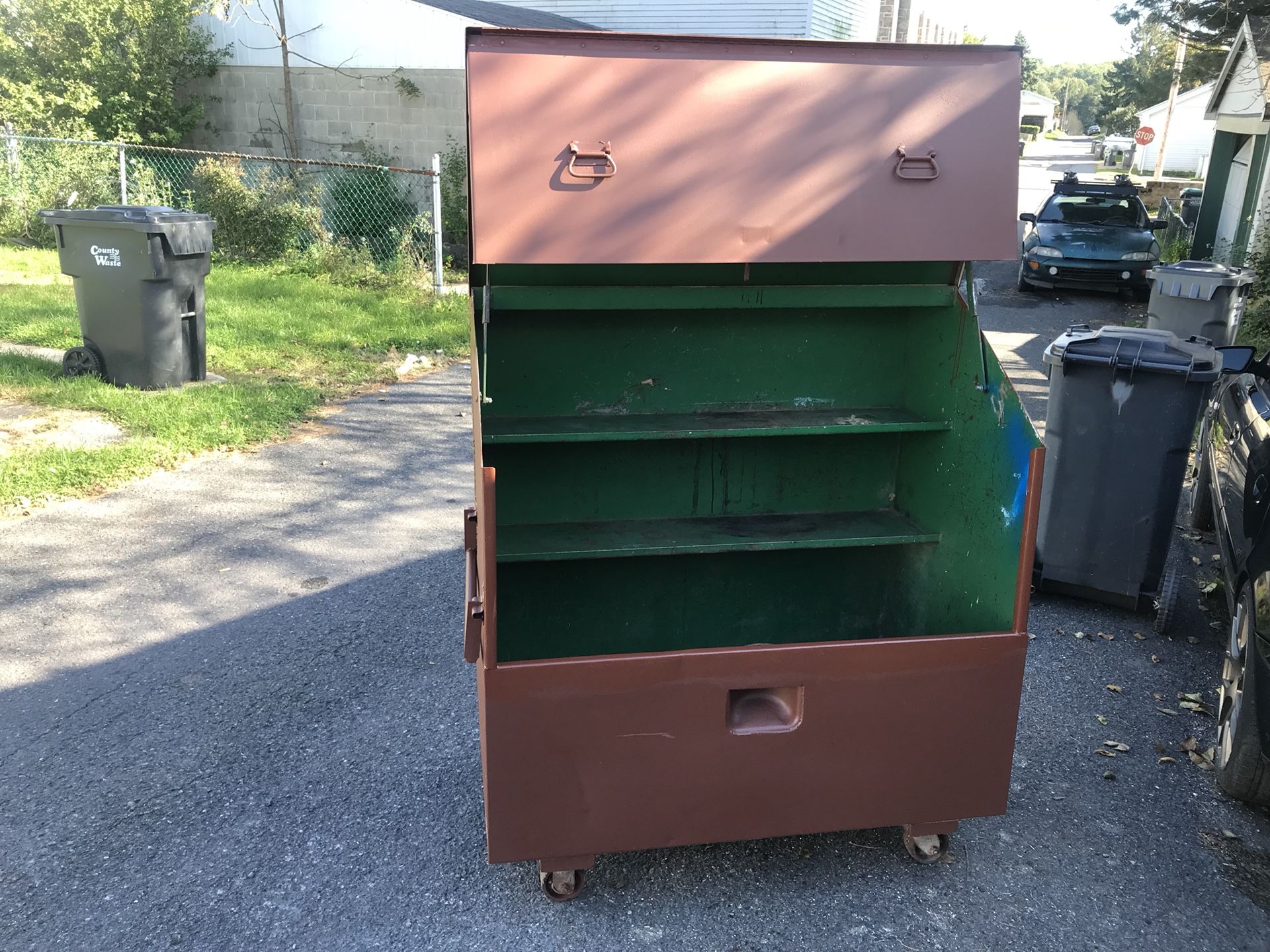 Greenlee Slant Top Job Box 679 on Casters for Sale in Pottsville, PA OfferUp