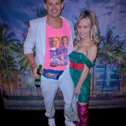 NBD, Annelise Mini Dress in Turquoise - featuring Off Shoulder Style & Draped Neckline