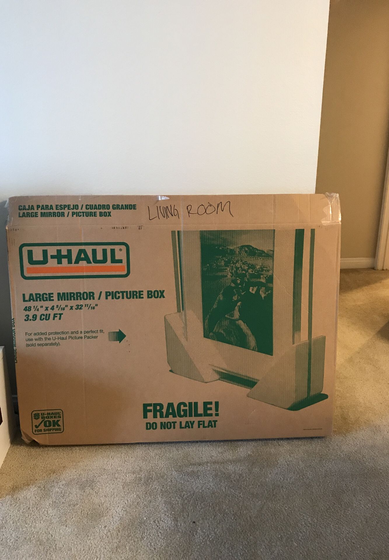 Large Mirror & Picture Moving Box