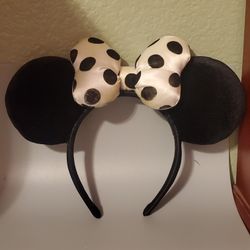 Disney Store Big Polka Dots Bow Minnie Mouse Headband Ears