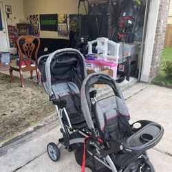Double Stand Sit N Stroller 