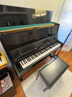 Upright piano.