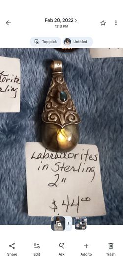 Labradorite in Sterling