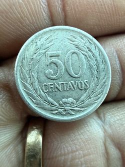El Salvador moneda de plata, 50 centavos