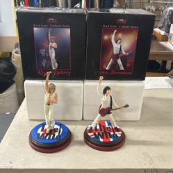 Pair Of New In Box The Who Pete Townshend Roger Daltrey Rock Iconz Knucklebonz Figures 