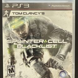 Video Game Splinter Cell Blacklist PS3