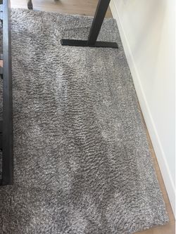 Grey 8x10 shag rug