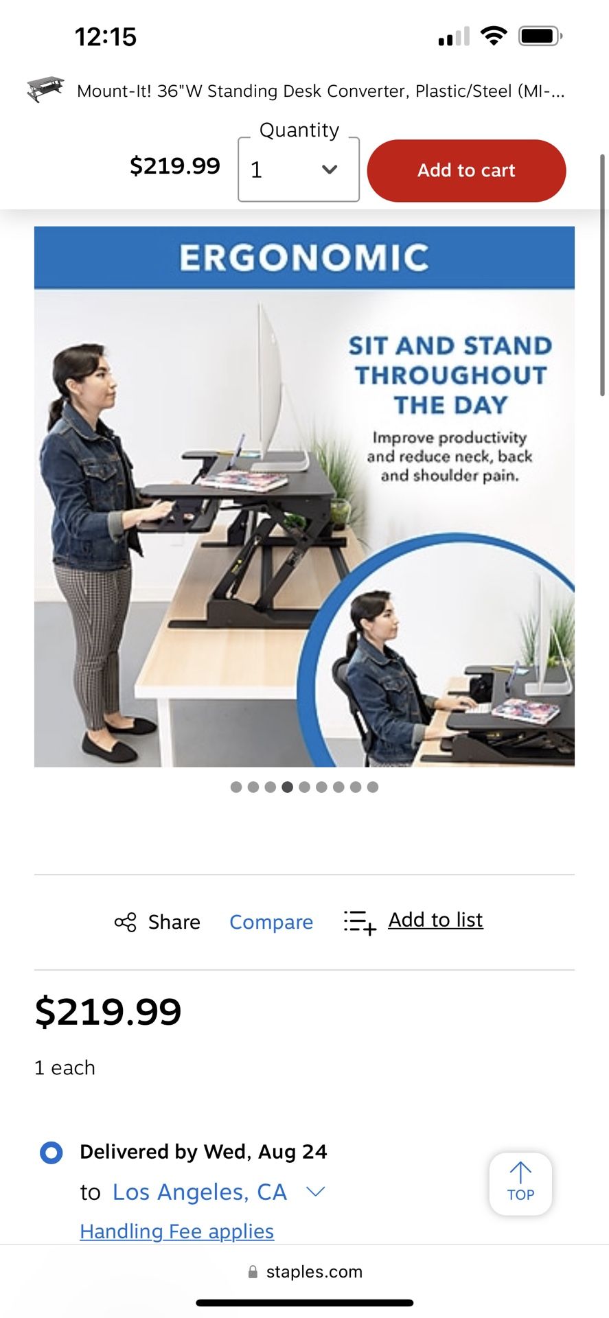 Standing Desk Converter