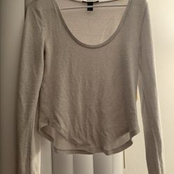 $4 Forever 21 Small Long Sleeve Cream Shirt