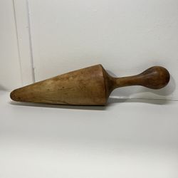 Antique Wood Primitive Wooden Ricer Masher Mill Pestle Cone Kitchen Tool