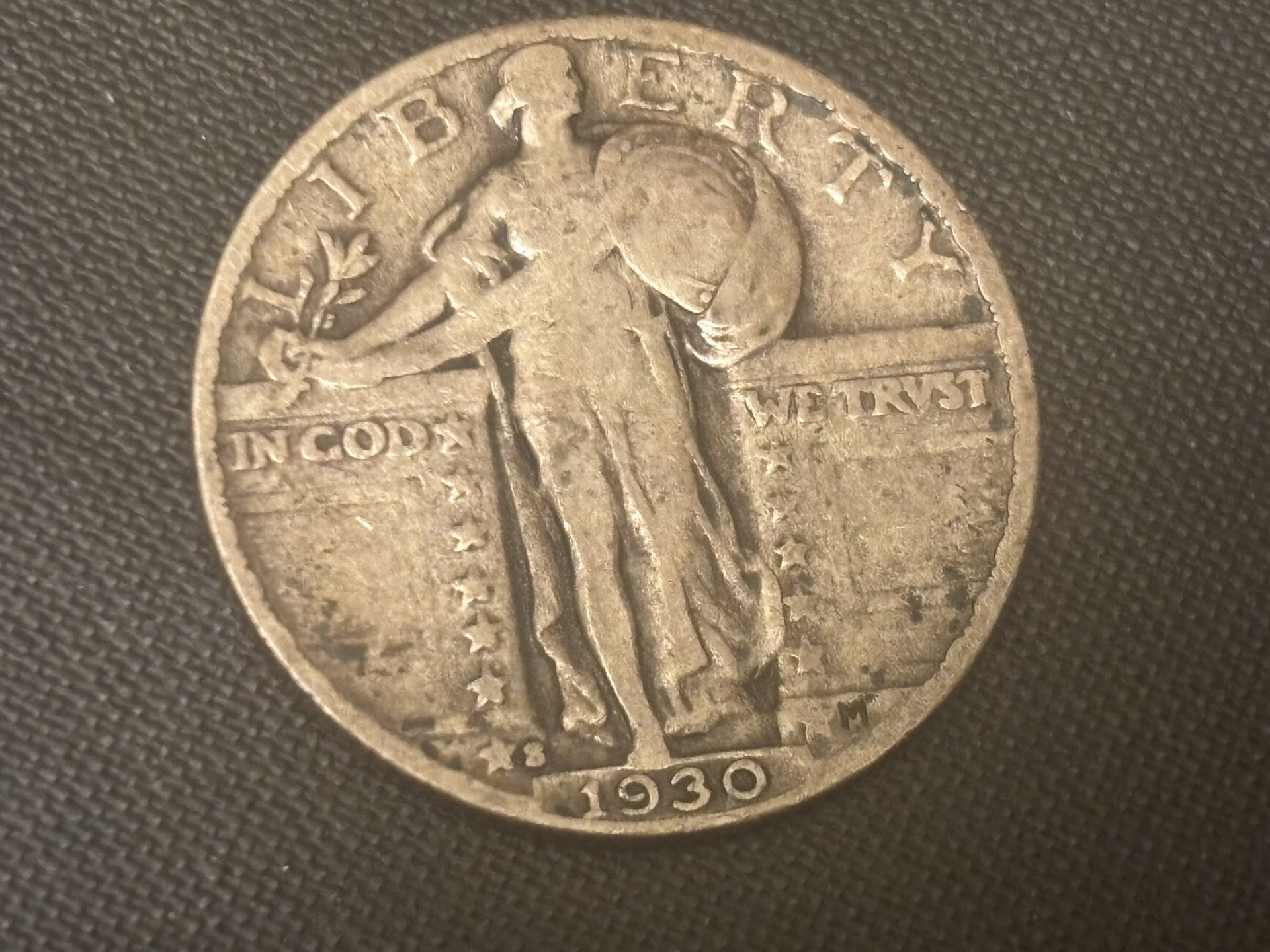 25 cents 1930 coin USA