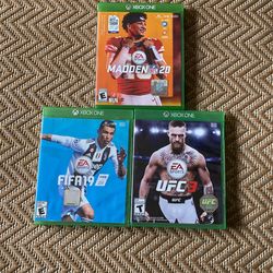 UFC 3 Madden 20 FIFA 19 Xbox One