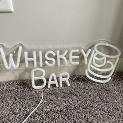 Whiskey Bar Neon Sign