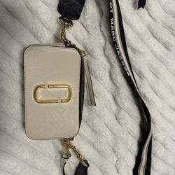 Marc Jacobs Beige Crossbody with Gold Hardware