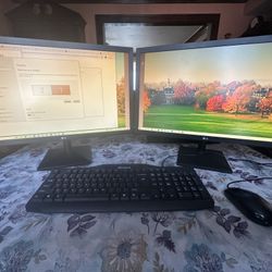 HP i5-6500 16 gb 500gb With 2 Monitors 