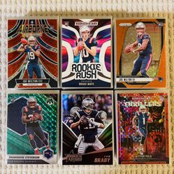 New England Patriots 225 Card Football Lot! Rookies, Prizms, Parallels, Short Prints, Variations & More!