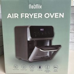 Neonix Air Fryer Oven 10 Liter Capacity Streamlined Design Simple Touch Panel